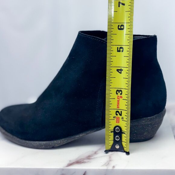 Clarks Wilrose Frost Ankle Boot Womens Unstructured Black Suede - Picture 9 of 11